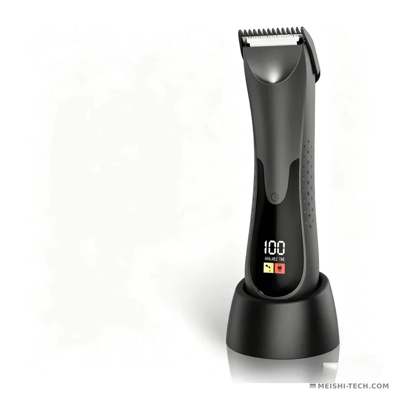 MS-811 Digital Body Grooming Clipper — Dark Gray / Black